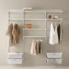 Garderobslösning Elfa Ready Solution Classic 10 216 cm Vit