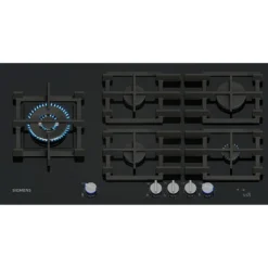 Gashäll Siemens iQ700 med stepFlame Svart 90cm med Smart Uppkoppling