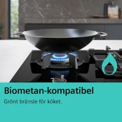 Gashäll Siemens iQ700 med stepFlame Svart 90cm med Smart Uppkoppling
