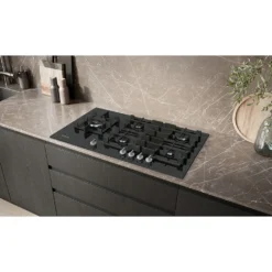 Gashäll Siemens iQ700 med stepFlame Svart 90cm med Smart Uppkoppling