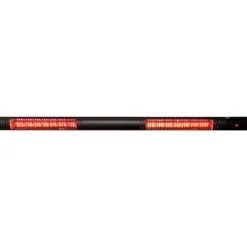 Gasolvärmare HEAT1 3000W Svart Dubbel Terrassvärmare för Uterum & Utomhusmiljö