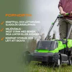 Gräsklippare Fornorth GH1000E 20 V med Batteri och Laddare