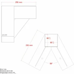 Gungställning PLUS Luksus Svart Cubic