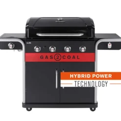 Hybridgrill Char-Broil Gas2Coal 2.0 4B, Gasolgrill/Kolgrill med 4 Brännare