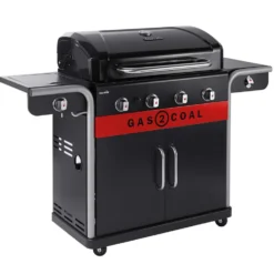 Hybridgrill Char-Broil Gas2Coal 2.0 4B, Gasolgrill/Kolgrill med 4 Brännare