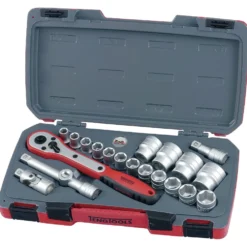 Hylsnyckelsats med 1/2 fyrkantsfäste Teng Tools T1221-6