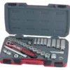 Hylsnyckelsats med 3/8 tum fyrkantsfäste Teng Tools T3839
