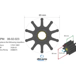 Impeller Albin Group Marine Premium 06-02-023