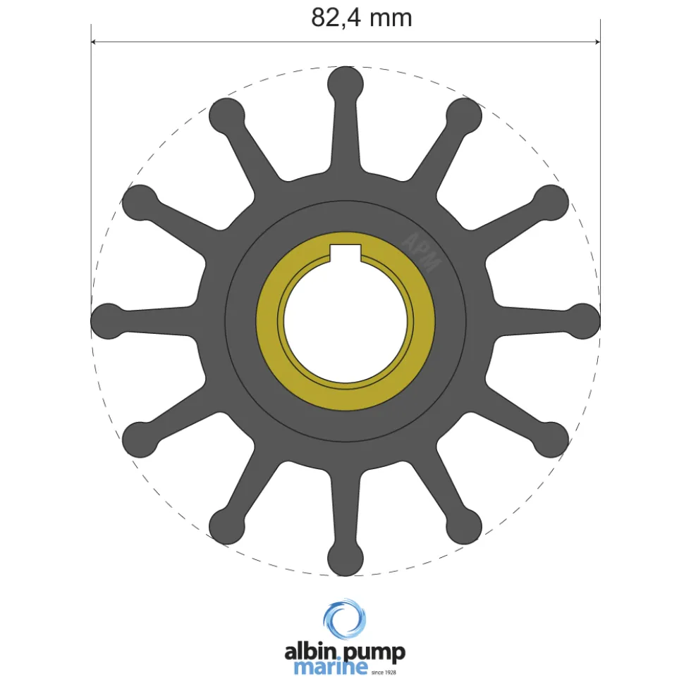 Impeller Albin Group Marine Premium 06-02-025
