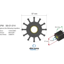 Impellerkit Albin Group Marine Premium 06-01-014