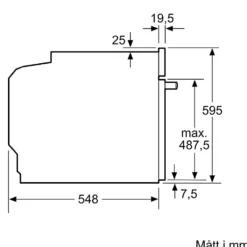Inbyggnadsugn Siemens HB271ABS3 iQ300