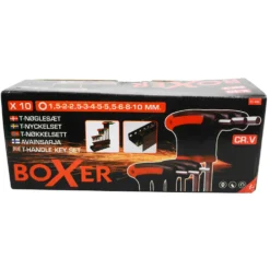 Insexnyckelsats Boxer Sexkant 10 storlekar