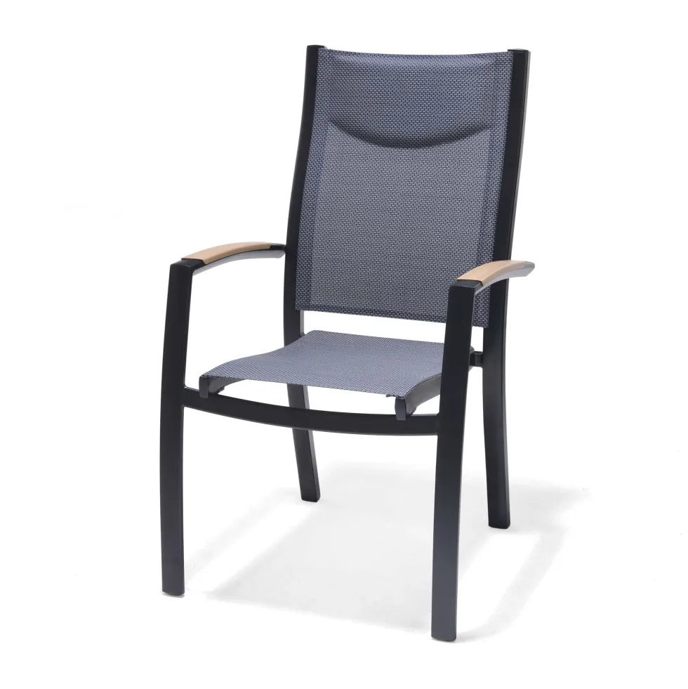 Karmstol för utomhusbruk LifestyleGarden Panama stapelbar 4-pack