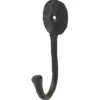Klädkrok Millers Singel Smide Svart 150 mm