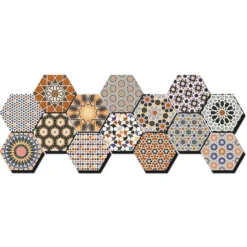 Klinker Lhådös Cirkus Hexagon 29x33 cm