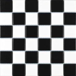 Klinkermosaik Arredo Titan Mix Svart/Vit Matt 5x5 cm