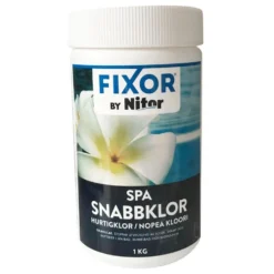 Klor Fixor by Nitor Poolkemi Snabbklor Pulver för Pool & Spa 1 kg