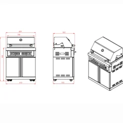 Kolgrill MyOutdoorKitchen Stainless Collection