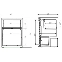 Kompressorkylskåp Frezzer Pro 65L 12/24V Svart