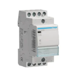 Kontaktor Hager Brumfri 2 Moduler 25 A AC-7a Spole 230 V AC4 slutande kontakter