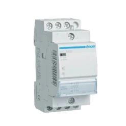 Kontaktor Hager Brumfri 2 Moduler 25 A AC-7a Spole 230 V AC4 slutande kontakter