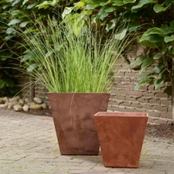 Kruka Artstone Ella Brun 30 x 30 x 29 cm