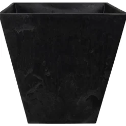 Kruka Artstone Ella Svart 35 x 35 x 34 cm