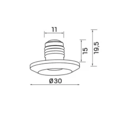 LED-Armatur Hide-a-lite Spot Mini VP IP44Vit
