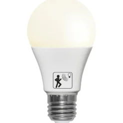 LED-lampa Star Trading E27 A60 Motion Twilight Sensor Opal 4,8W