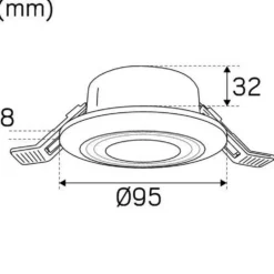 LED-Spot Hide-a-lite Comfort Quick 3000 KVit 3000 K