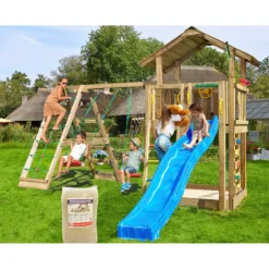 Lektorn Jungle Gym Chalet 2.1 Climb Modul Rutschkana & SandGrön