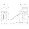 Lektorn Jungle Gym Chalet 2.1 Lektorn Blå Rutschkana