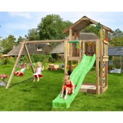 Lektorn Jungle Gym Chalet 2.1 Swing Modul Rutschkana & Sand