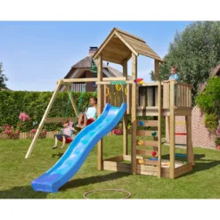 Lektorn Jungle Gym Mansion 2.1 Gungmodul Blå Rutschkana & Sand