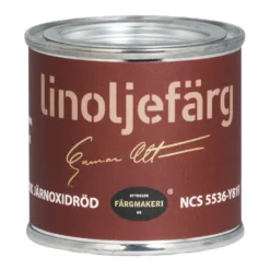 Linoljefärg Ottosson Järnoxidröd Mörk