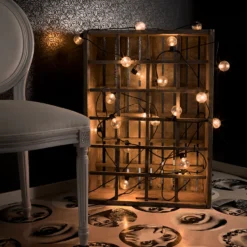 Ljusslinga Gnosjö Konstsmide Amber 20 LED-lampor, Utomhusslinga 4,75 m