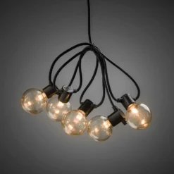 Ljusslinga Gnosjö Konstsmide Amber 20 LED-lampor, Utomhusslinga 4,75 m