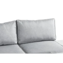 Loungegrupp Comfort Garden Bahamas 3-sits med Dubbla Avslut, Bord 100x60 och Utefåtölj UtomhusVit