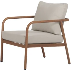 Loungegrupp ENVY DESIGN Olga 2-sitssoffa med 2st fåtöljer och bordFärg: Trä/natur
