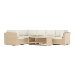 Loungesoffa Comfort Garden Wisconsin utomhus L-soffa 6-sits vändbar