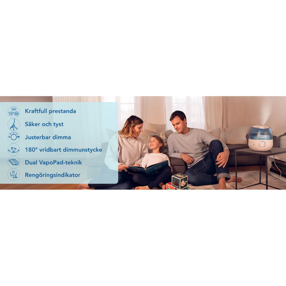 Luftfuktare Mini Cool Mist Ultrasonic VUL525