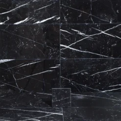 Marmor Arredo Nero Marquina Svart Polerad 15x15 cm