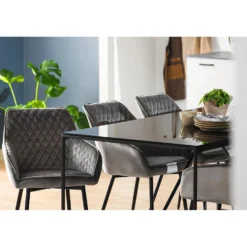 Matbord In Living Indy Glas180 cm