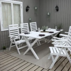 Matgrupp Baltic Garden Scottsdale 190 Med 6 Båstad Stolar