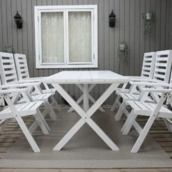 Matgrupp Baltic Garden Scottsdale 190 Med 6 Båstad Stolar