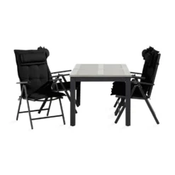 Matgrupp Comfort Garden Monaco Matgrupp Utomhus 90x152-210 med 4 Maggie Positionsstol m Dyna ink Nackkudde