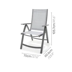 Matgrupp LifestyleGarden Solana 200 cm med 6 Positionsstolar