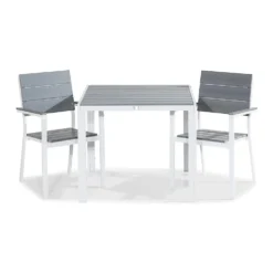 Matgrupp Utomhus Comfort Garden Tunis 90 med 2 StapelTrädgårdsstolarUtan Dynor
