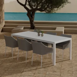 Matgrupp Utomhus Venture Home Break 90x205 cm med 6 st Spoga Trädgårdsstolar