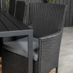 Matgrupp Utomhus Venture Home Bront 205 med 6 Milwa Trädgårdsstolar